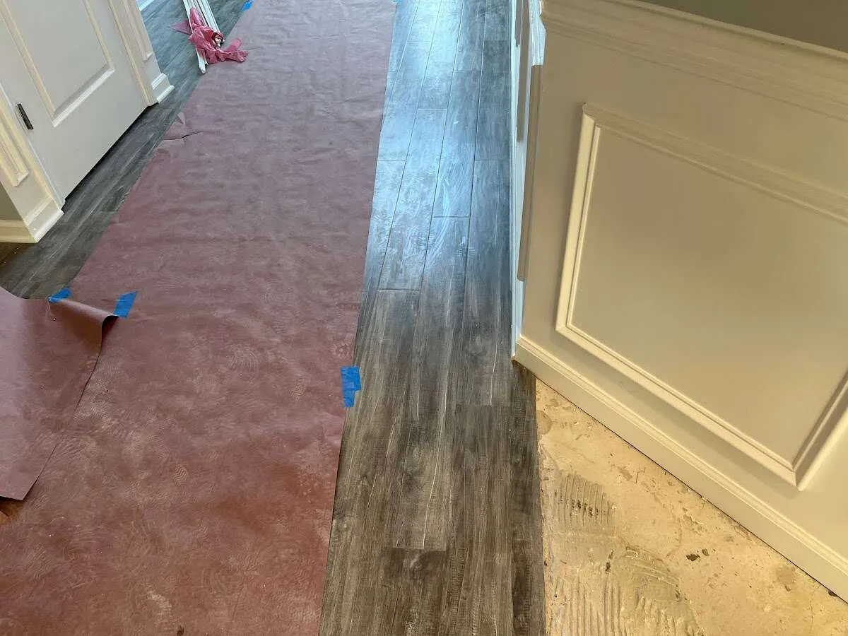 Completed marble shower restoration in Rusk